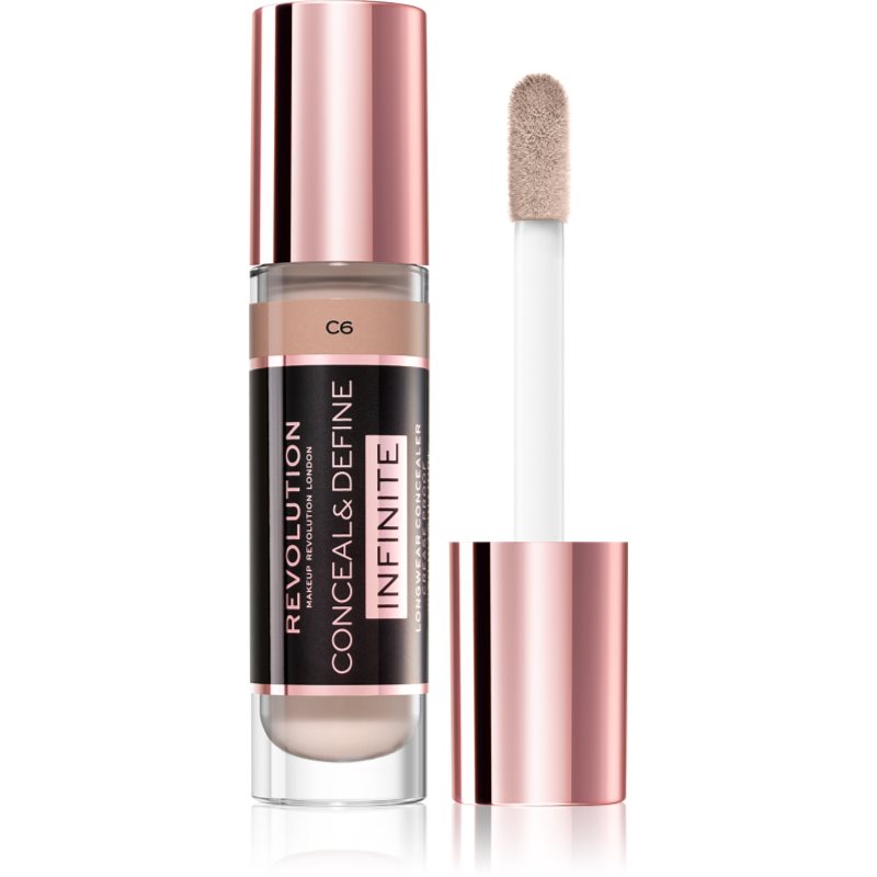 Makeup Revolution Infinite krycí korektor pro redukci nedokonalostí velké balení odstín C6 9 ml
