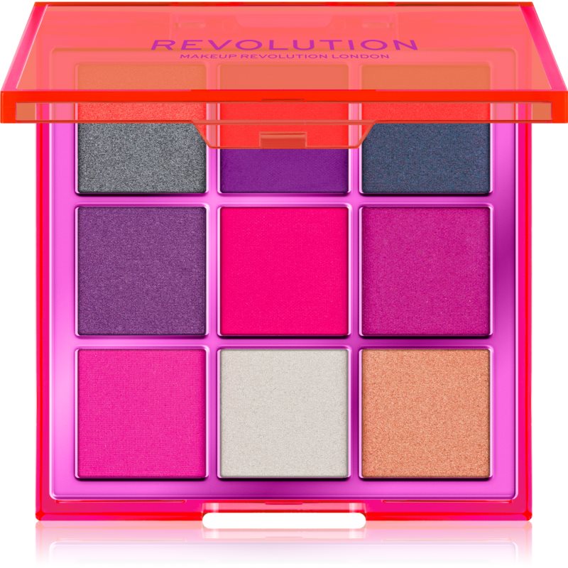 Makeup Revolution Viva Neon paletka očních stínů odstín Party Vibes 11,25 g