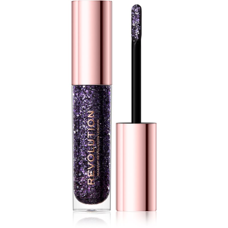 Makeup Revolution Viva Glitter Body Gloss třpytky na obličej i tělo odstín La La Lilac 3,7 ml