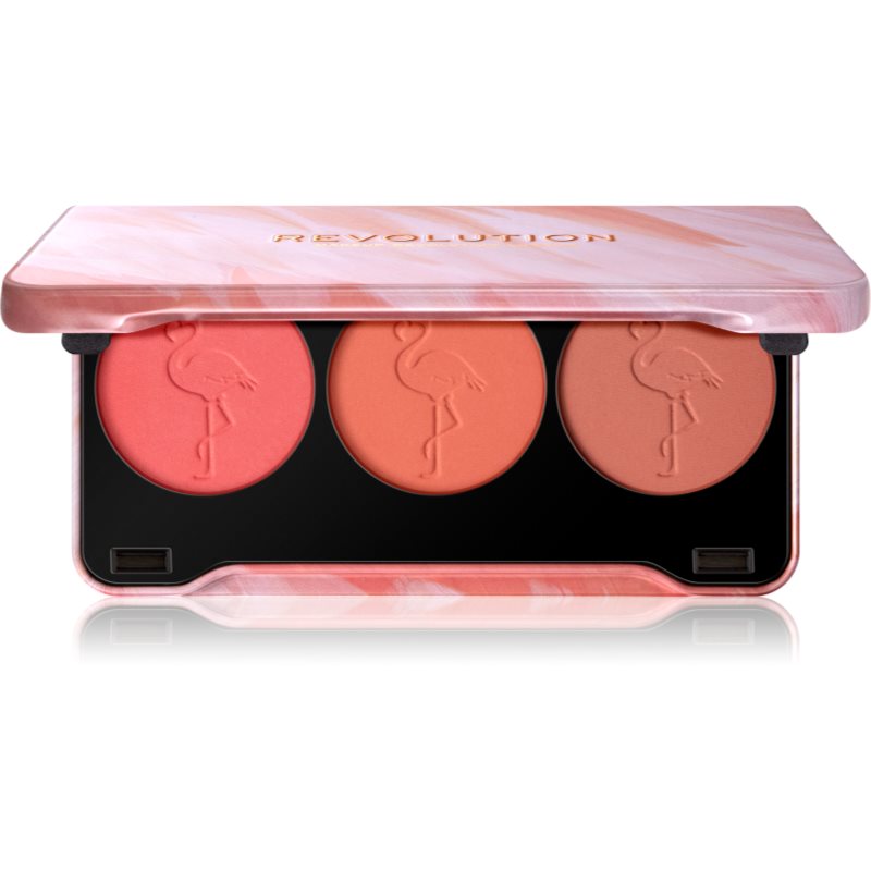 Makeup Revolution Flamingo paleta tvářenek 22 g
