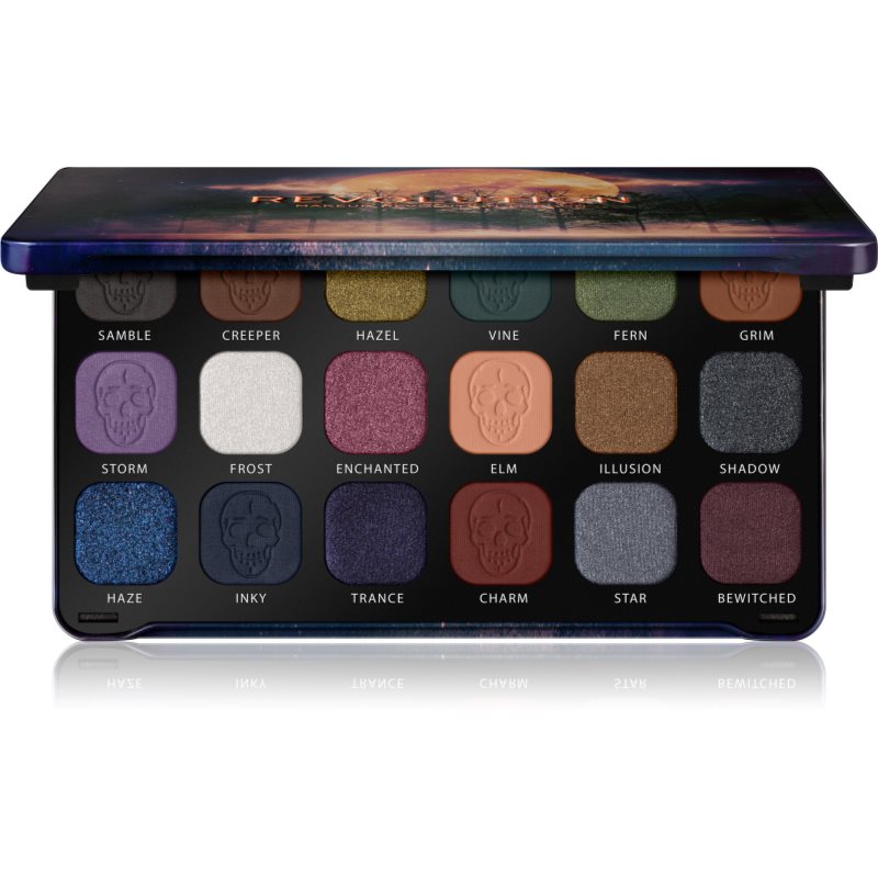 Makeup Revolution Forever Flawless paleta očních stínů odstín Enchanted 18 x 1,1 g