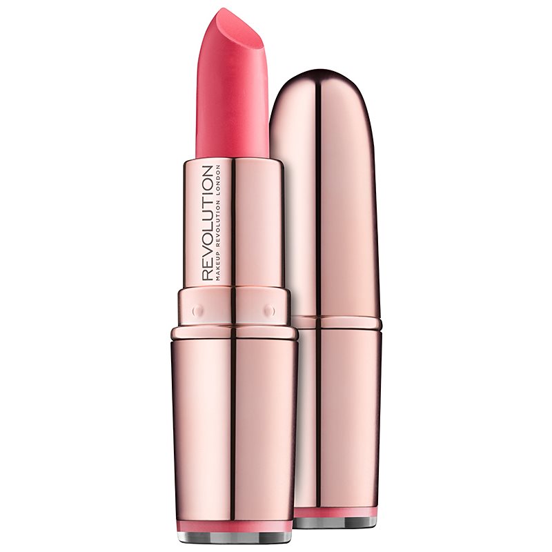Makeup Revolution Iconic Matte Nude rtěnka s matným efektem odstín Lust 3,2 g