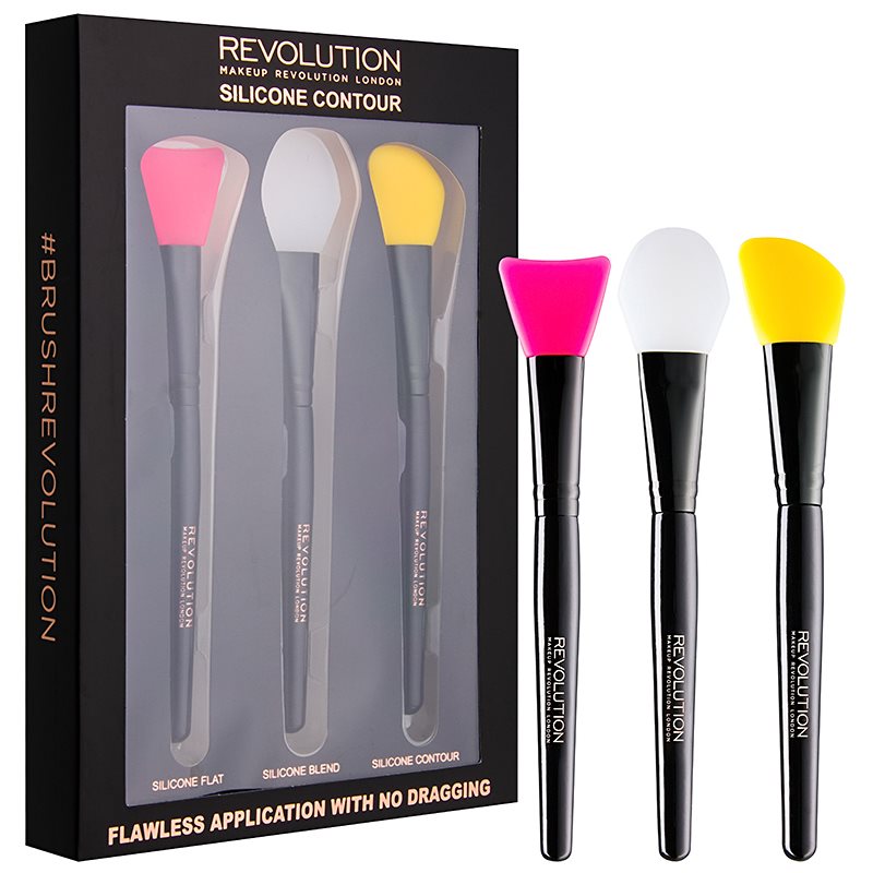 

Makeup Revolution Silicone Contour набір силіконових пензликів для контурування
