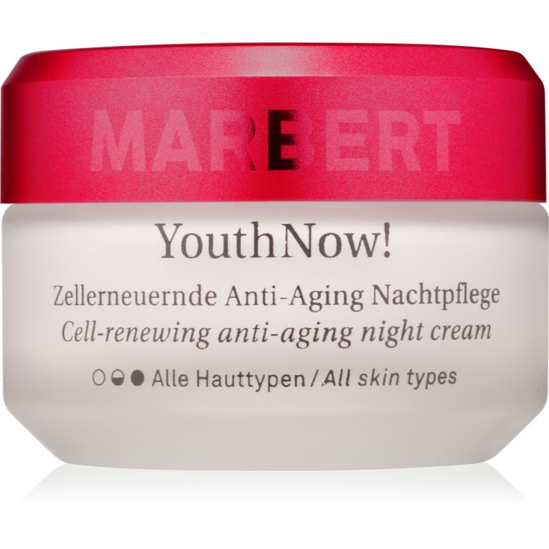 Marbert Anti-Aging Care YouthNow! нощен крем против бръчки за подновяване на кожните клетки 50 мл.