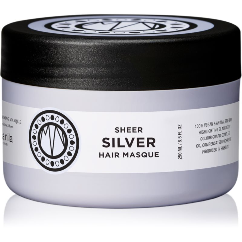 Maria Nila Sheer Silver hydratační a vyživující maska pro blond vlasy 250 ml