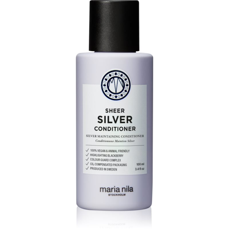 Maria Nila Sheer Silver hydratační kondicionér neutralizující žluté tóny bez sulfátů 100 ml
