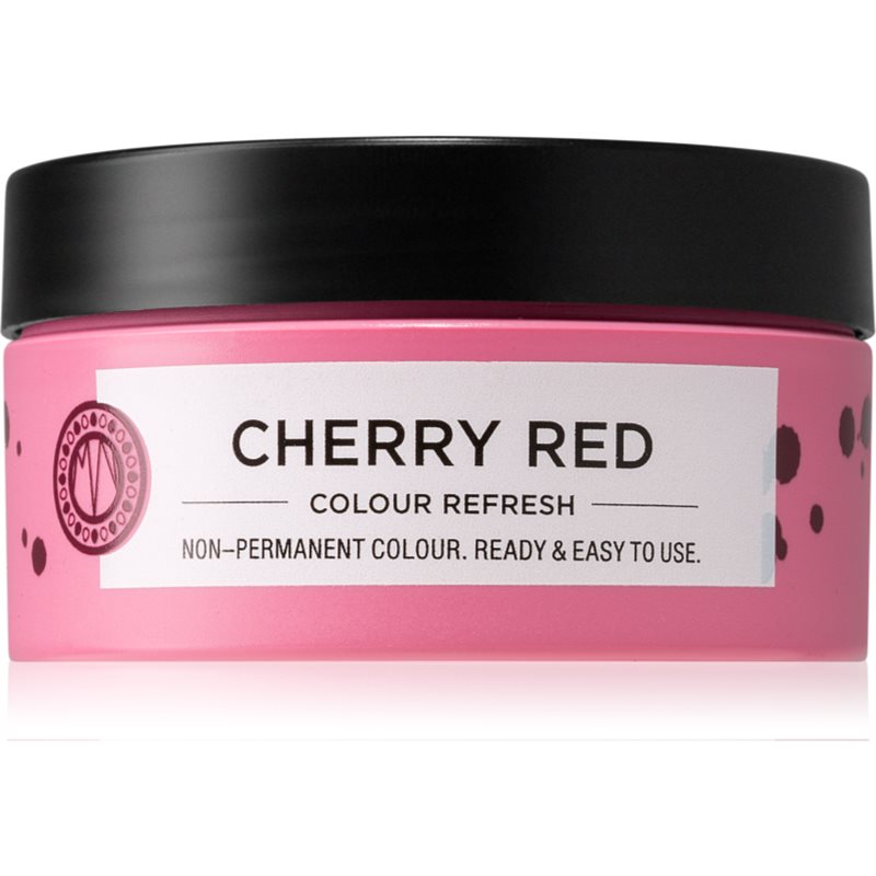 Maria Nila Colour Refresh Cherry Red Sanfte nährende Maske ohne permanente Farbpigmente hält 4 bis 10 Haarwäschen im Haar 6.62 100 ml
