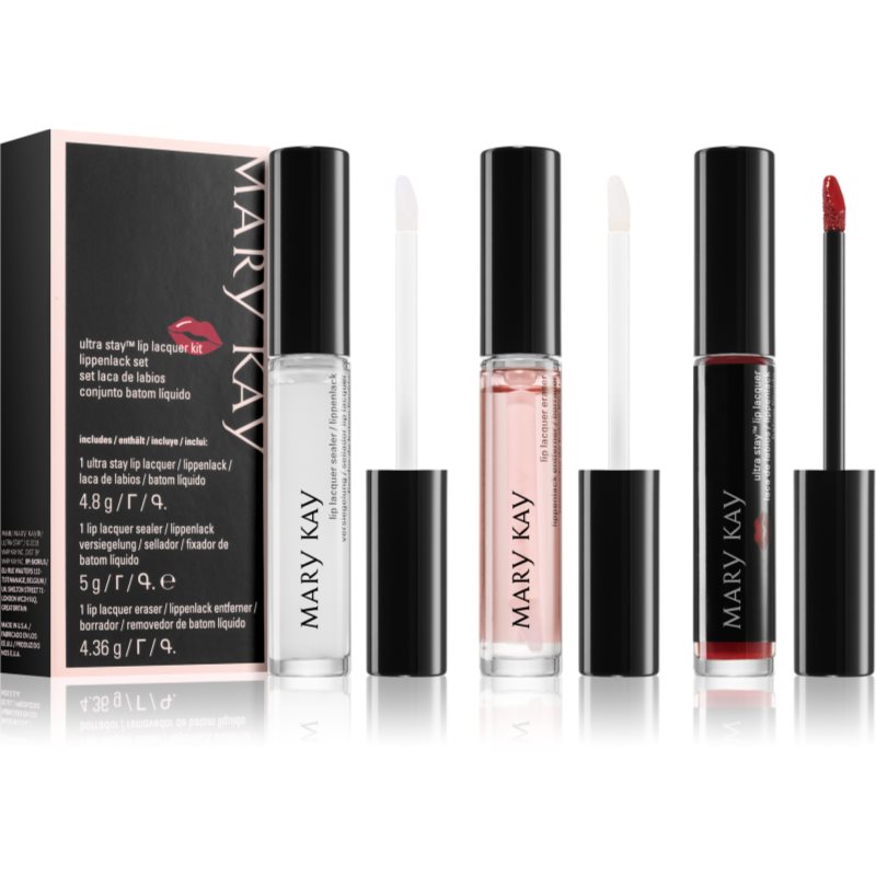 Mary Kay Ultra Stay Lip Lacquer Kit sada dekorativní kosmetiky Cherry (na rty) odstín