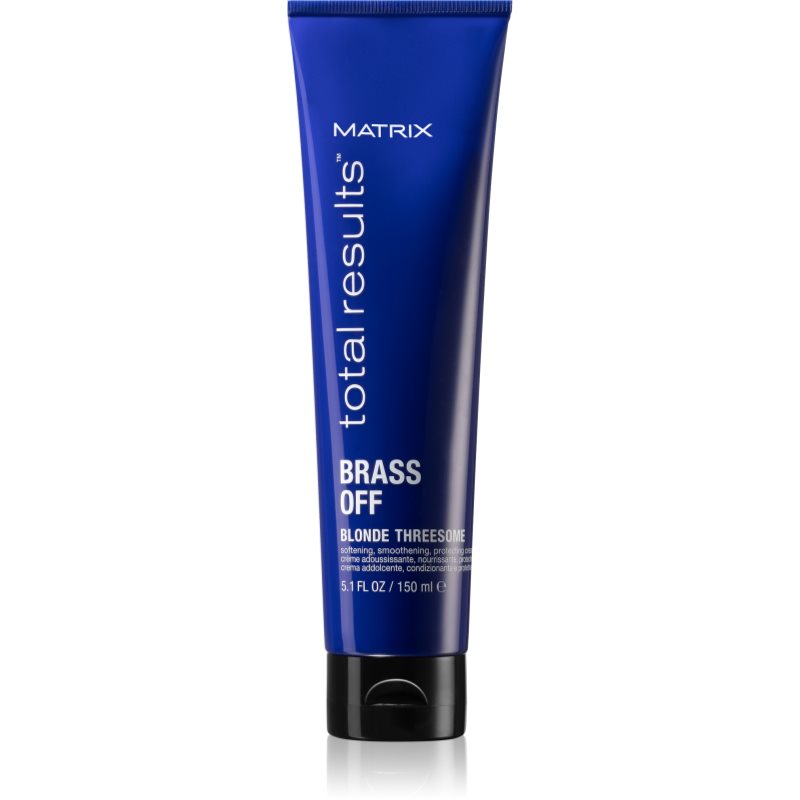 Matrix Total Results Brass Off termoochranný krém pro uhlazení nepoddajných vlasů 150 ml