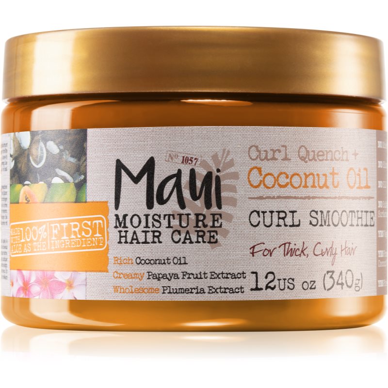 Maui Moisture Curl Quench + Coconut Oil маска  за чуплива и къдрава коса 340 гр.