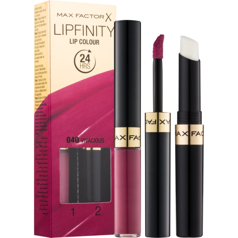 Max Factor Lipfinity dlouhotrvající rtěnka s balzámem odstín 040 Vivacious
