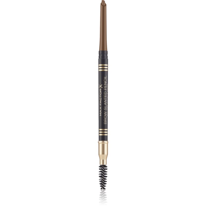 Max Factor Brow Slanted Pencil automatická tužka na obočí s kartáčkem odstín 02 Soft Brown