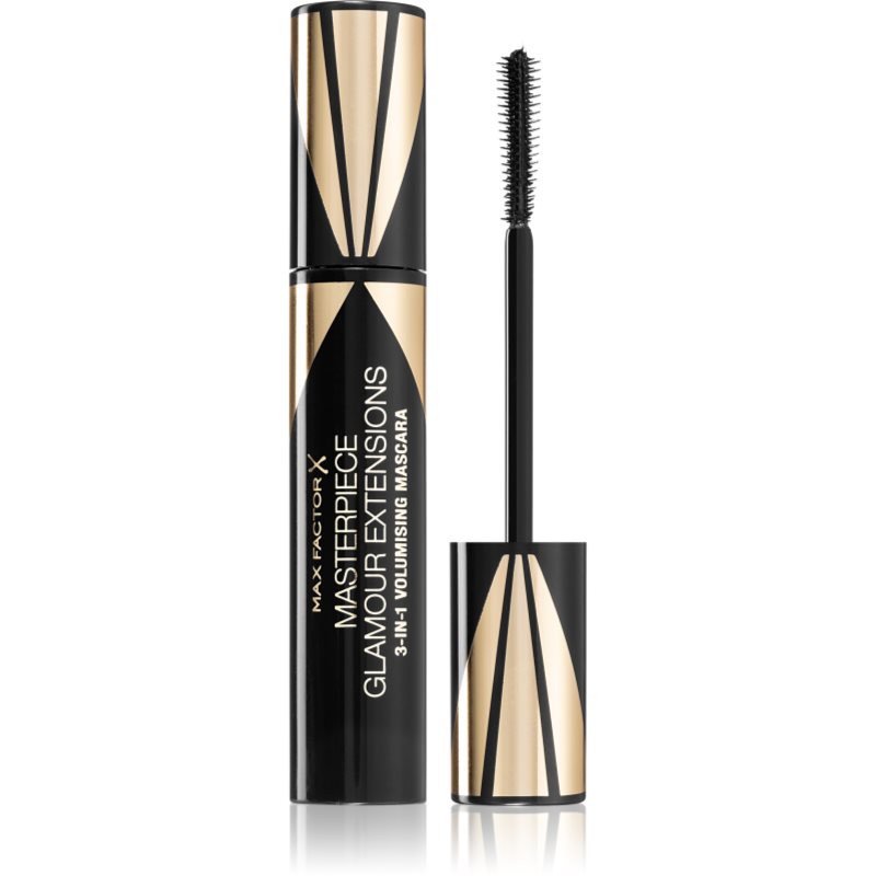 Max Factor Masterpiece Glamour Extensions voděodolná řasenka pro prodloužení řas odstín Black 12 ml