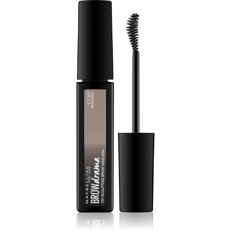 Maybelline Brow Drama оформяща спирала за вежди цвят Medium Brown 7,6 мл.