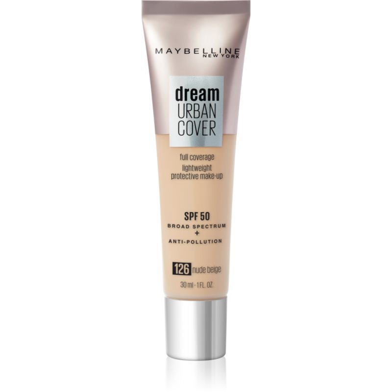 Maybelline Dream Urban Cover високо покривен фон дьо тен цвят 126 Nude Beige 30 мл.