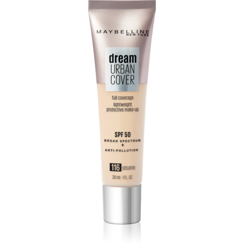 Maybelline Dream Urban Cover високо покривен фон дьо тен цвят 116 Sesame 30 мл.