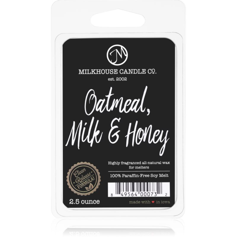 Milkhouse Candle Co. Creamery Oatmeal, Milk & Honey восък за арома-лампа 70 гр.