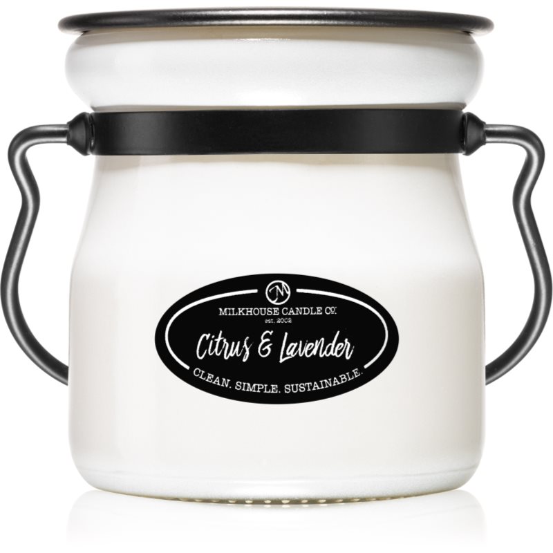 Milkhouse Candle Co. Creamery Citrus & Lavender ароматна свещ  Cream Jar 142 гр.