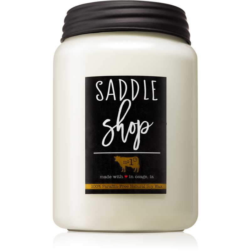 

Milkhouse Candle Co. Farmhouse Saddle Shop aроматична свічка Mason Jar