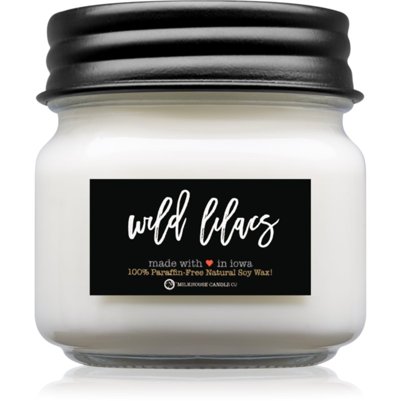 Milkhouse Candle Co. Farmhouse Wild Lilacs vonná svíčka Mason Jar 198 g
