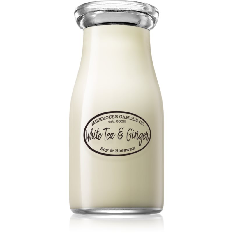 Milkhouse Candle Co. Creamery White Tea & Ginger vonná svíčka Milkbottle 228 g