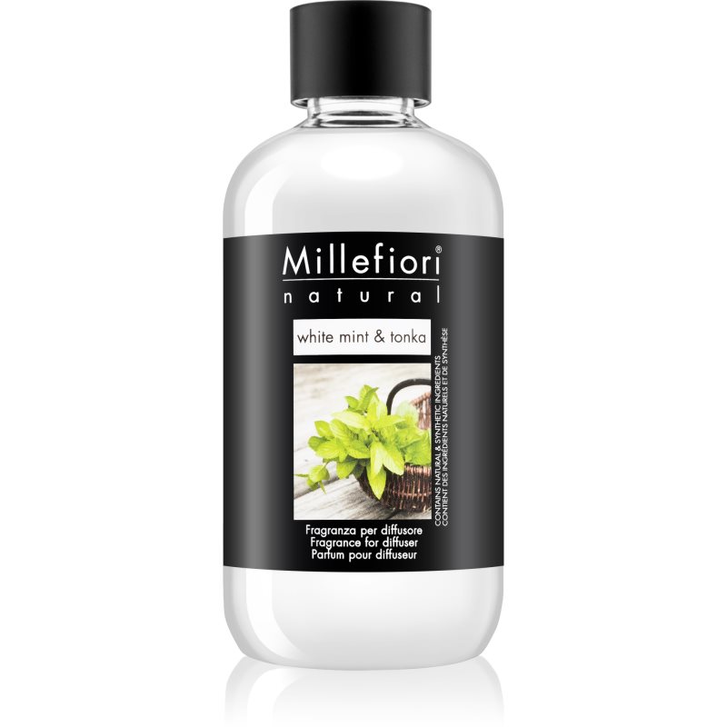 Millefiori Natural White Mint & Tonka náplň do aroma difuzérů 250 ml