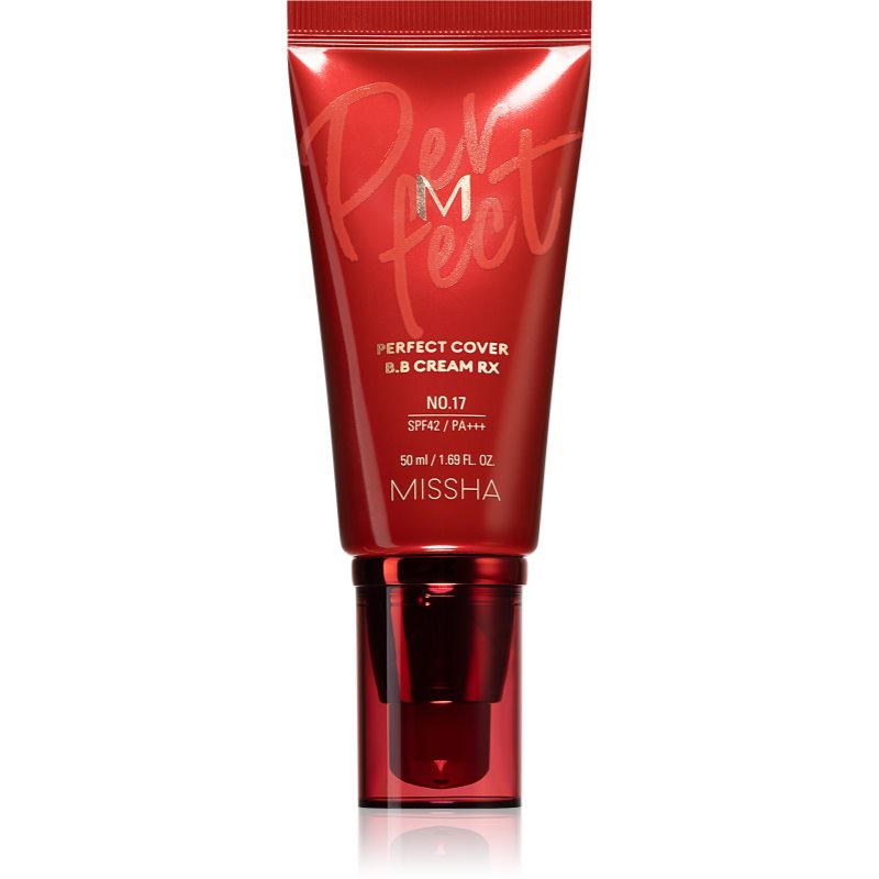 Missha M Perfect Cover RX BB krém s vysokou UV ochranou odstín No.17 Bright Beige 50 ml