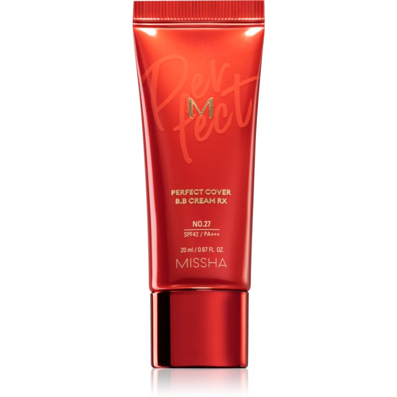Missha M Perfect Cover RX BB krém s velmi vysokou UV ochranou malé balení No.23 light Beige