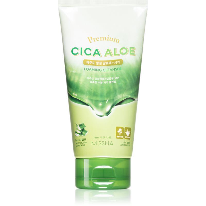 Missha Premium Cica Aloe hydratační čisticí pěna s aloe vera 150 ml