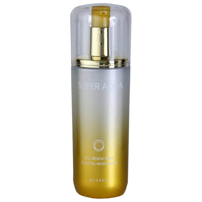 

Missha Super Aqua Cell Renew Snail зволожуюча есенція проти зморшок та темних кіл