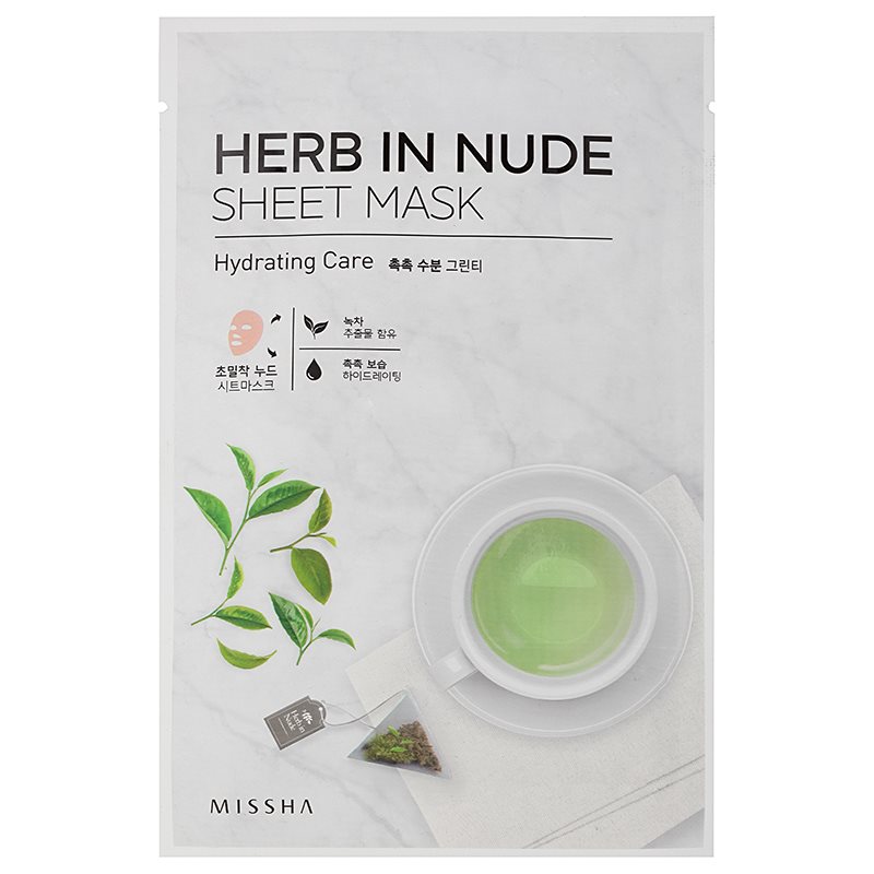 

Missha Herb in Nude тканинна маска зі зволожуючим ефектом