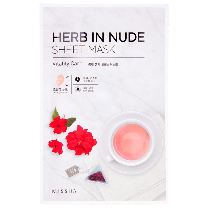 

Missha Herb in Nude тканинна маска для освітлення та живлення шкіри