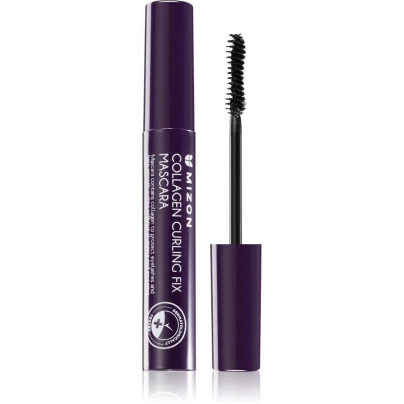 Mizon Collagen Curling Fix Mascara voděodolná řasenka pro prodloužení řas s kolagenem odstín Black 6 ml