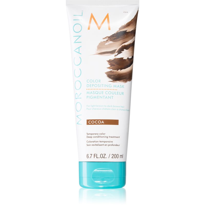 Moroccanoil Color Depositing нежна подхранваща маска без перманентни цветови пигменти Cocoa 200 мл.