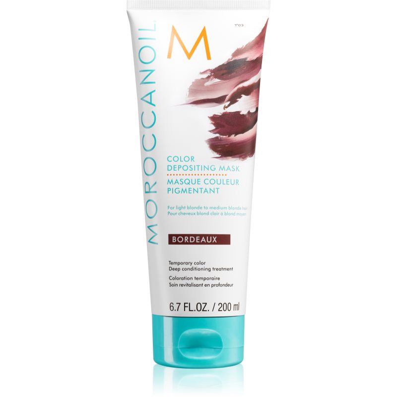 Moroccanoil Color Depositing jemná vyživující maska bez permanentních barevných pigmentů Bordeaux 200 ml