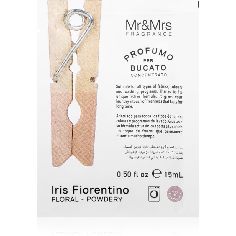 Mr & Mrs Fragrance Laundry Iris Fiorentino концентриран аромат за пералня 15 мл.