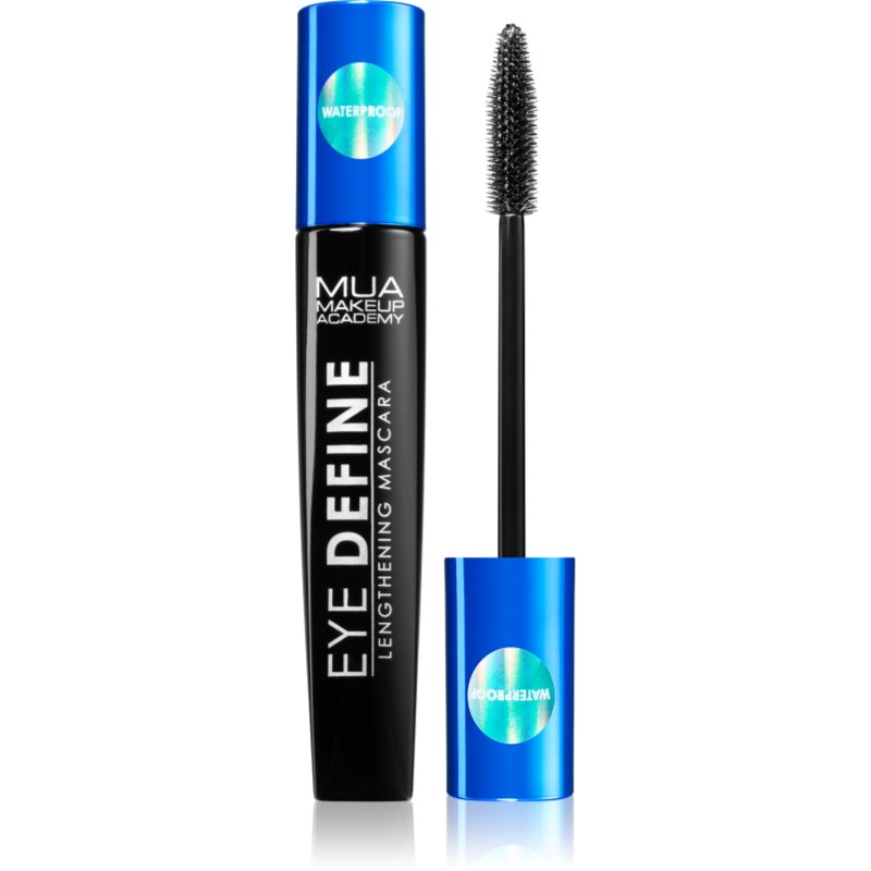 MUA Makeup Academy Eye Define voděodolná řasenka pro prodloužení řas odstín Black 12 ml