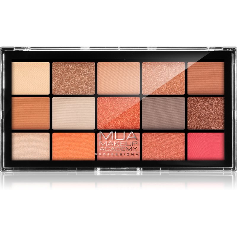 MUA Makeup Academy Professional 15 Shade Palette paletka očních stínů odstín Fire Vixen 12 g