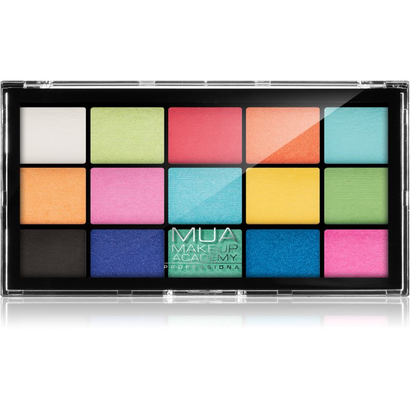 MUA Makeup Academy Professional 15 Shade Palette палитра сенки за очи цвят Colour Burst 12 гр.