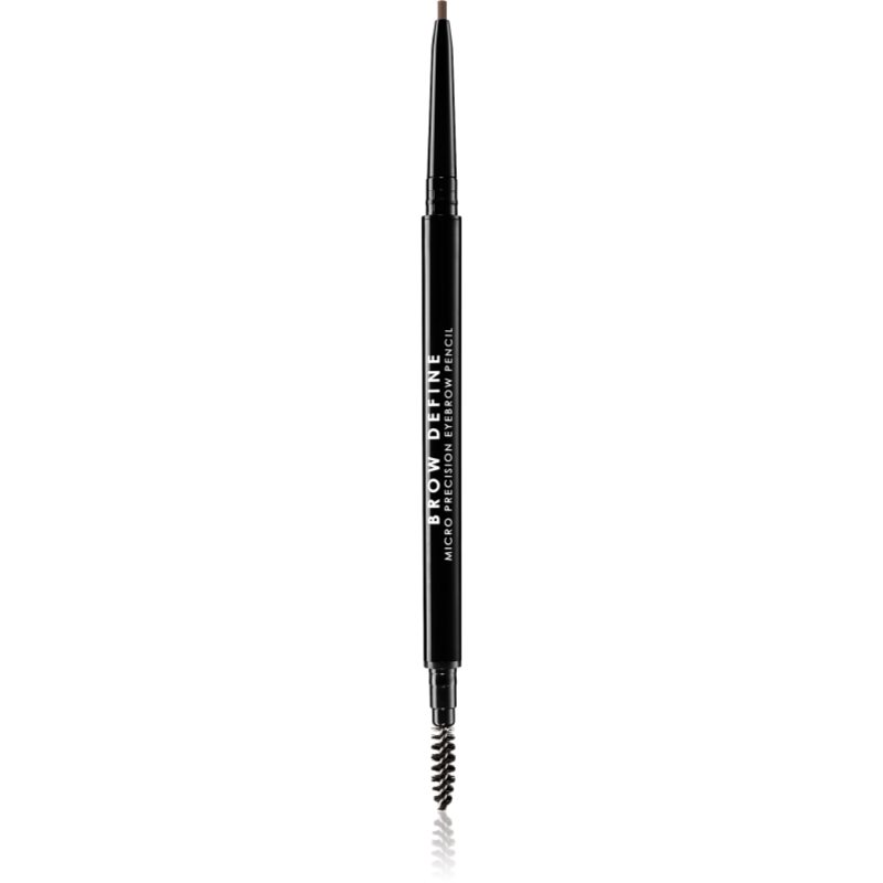 MUA Makeup Academy Brow Define прецизен молив за вежди с четка цвят Mid Brown