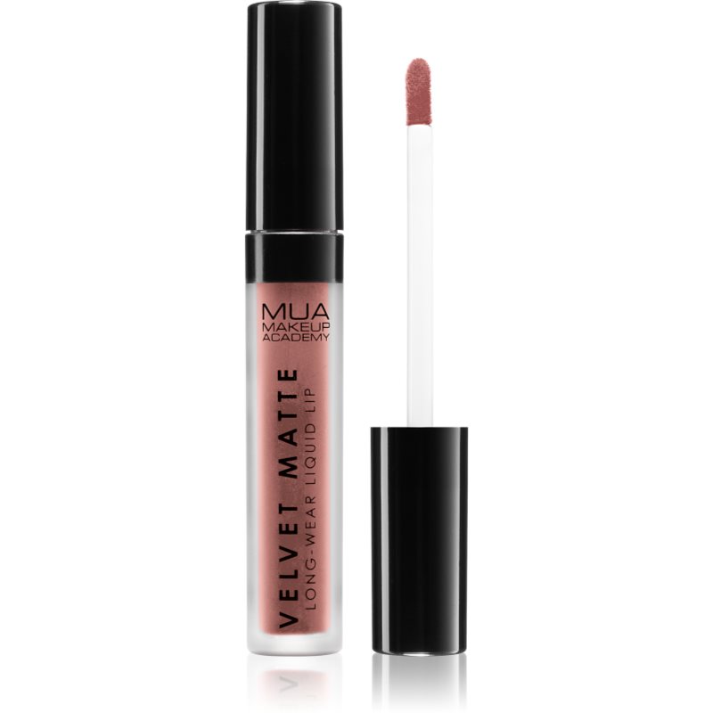 MUA Makeup Academy Velvet Matte матиращо течно червило цвят Carefree 3 мл.