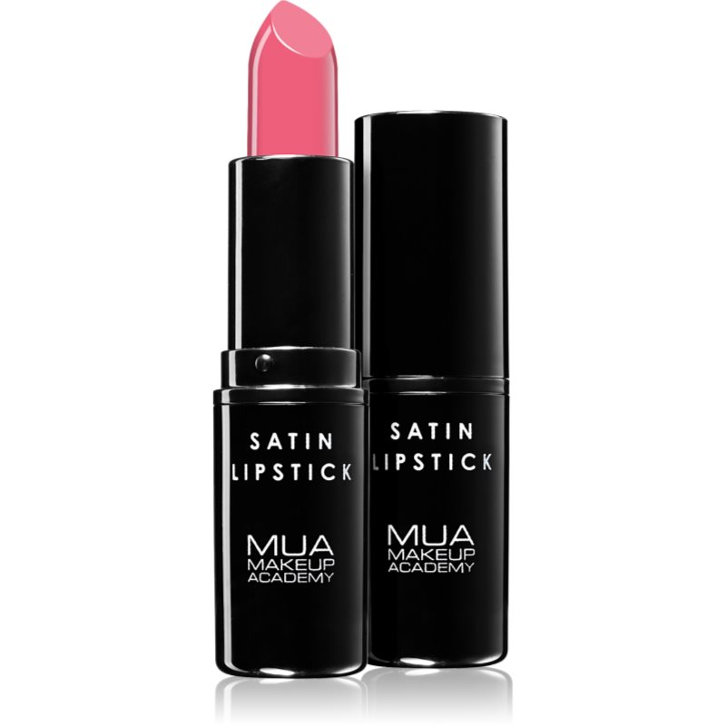 MUA Makeup Academy Satin saténová rtěnka odstín Romance 3,2 g