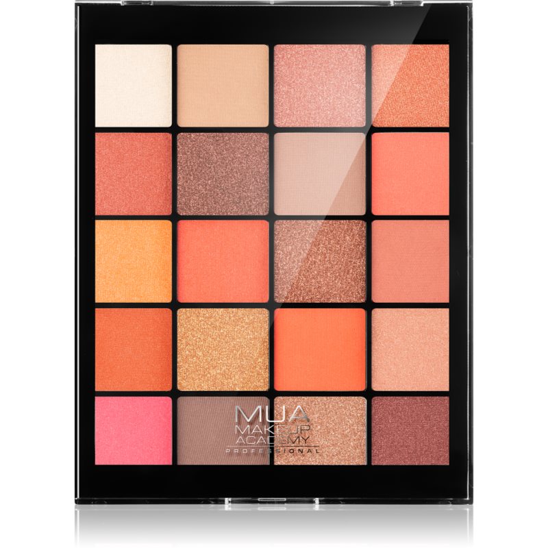 MUA Makeup Academy Professional 20 Shade Palette палитра сенки за очи цвят Flame Thrower 22 гр.