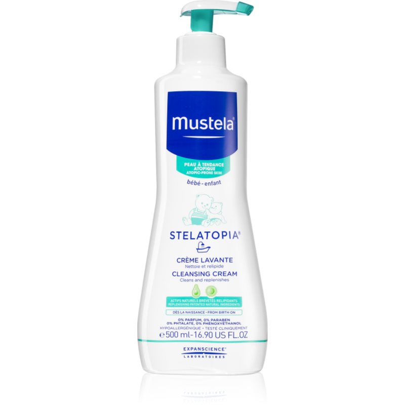 

Mustela Bébé Stelatopia очищуючий крем для дітей від народження