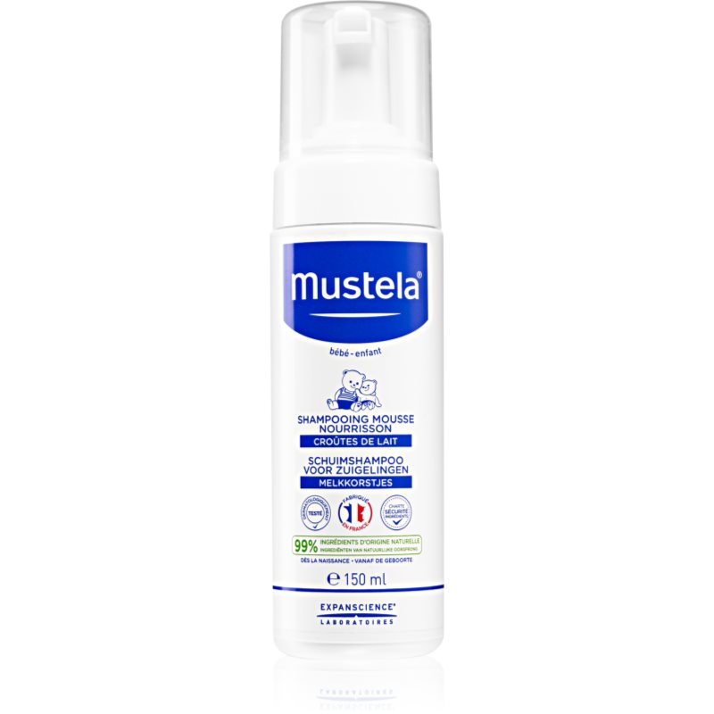 Mustela Bébé pěnový šampon pro děti od narození 150 ml