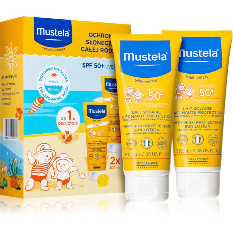 Mustela Solaires козметичен комплект I. за деца