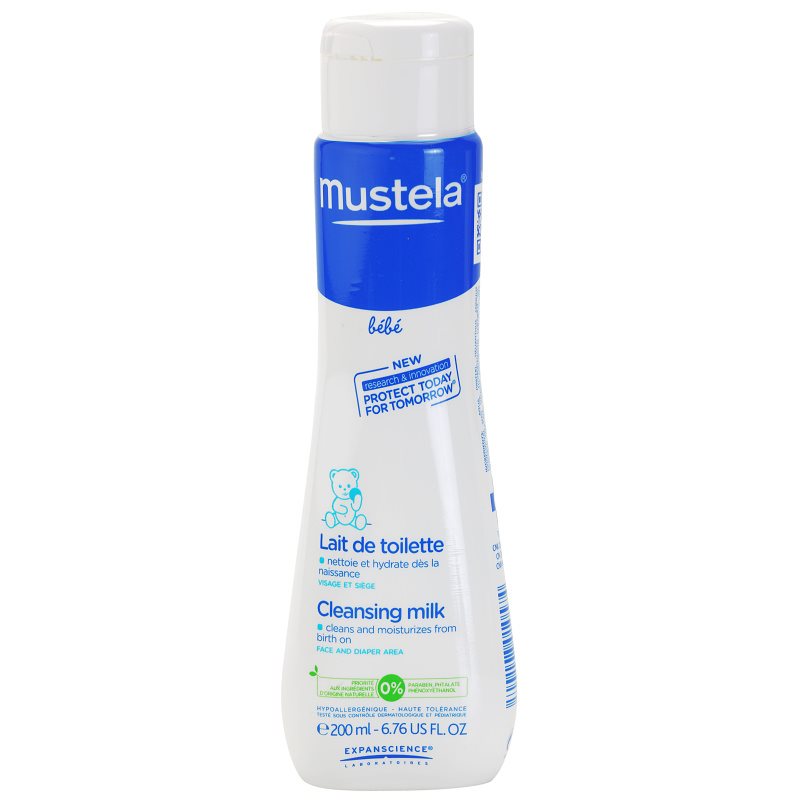 Mustela Bébé Toillete čisticí mléko s hydratačním účinkem pro děti od narození 200 ml