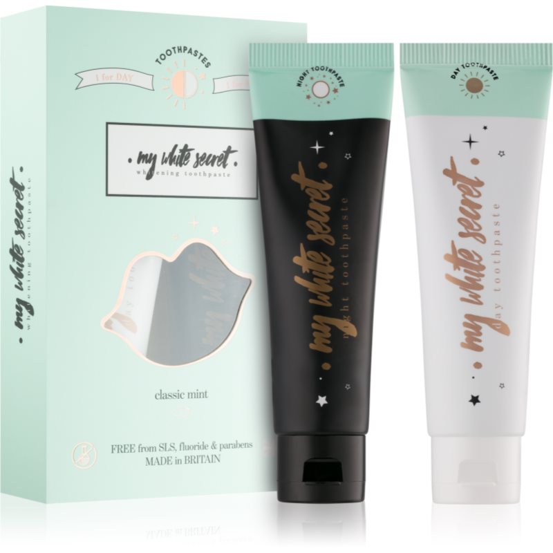 My White Secret Toothpaste Classic Mint sada zubní péče (pro zářivě bílé zuby)