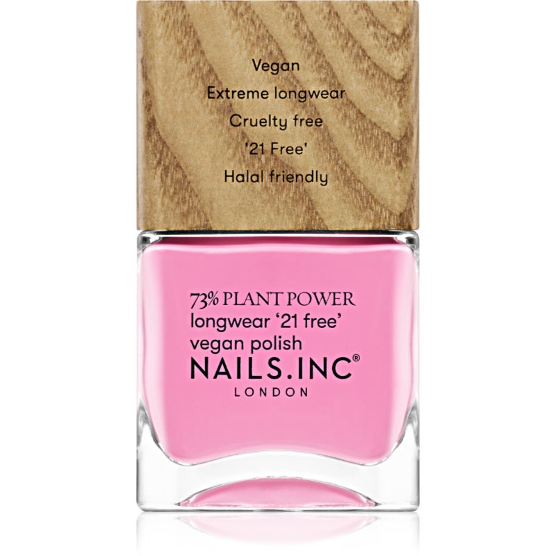 Nails Inc. Vegan Nail Polish dlouhotrvající lak na nehty odstín Detox On Repeat 14 ml