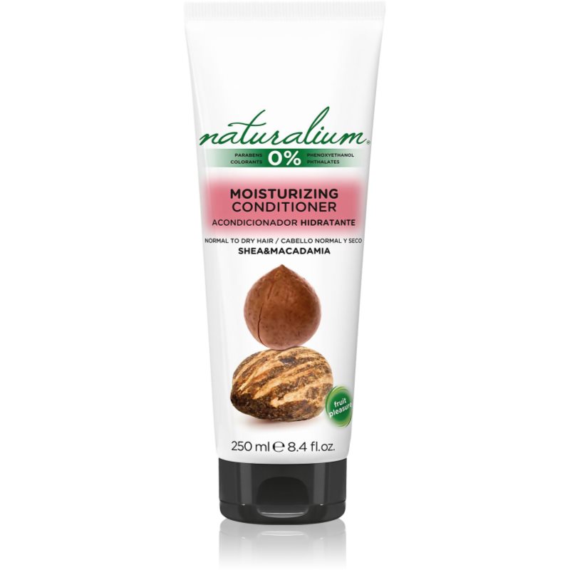 Naturalium Nuts Shea and Macadamia hydratační a uhlazující kondicionér pro normální až suché vlasy 250 ml